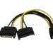 Кабель живлення для відеокарт Ewell 6pin to SATA, 20 см (EW819)