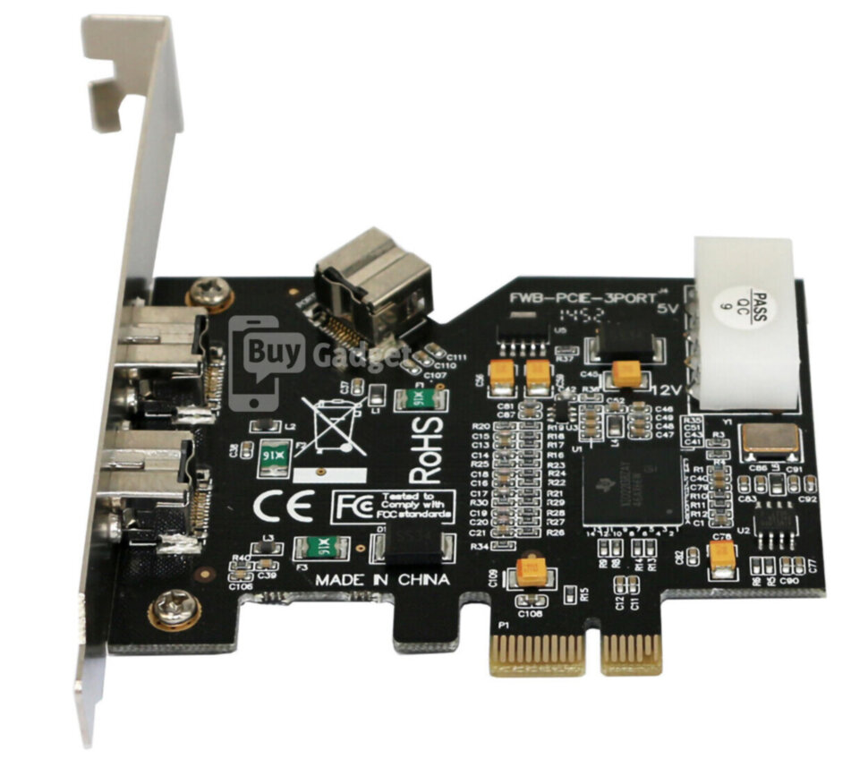 Контролер Ewell PCI-E to IEEE1394B (2x9pin ext., 1x9pin int.) (EW450)