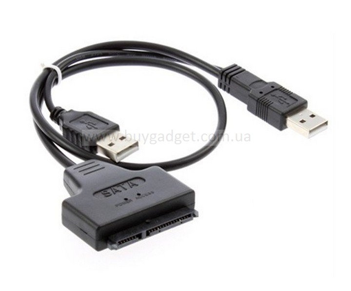 Адаптер Ewell USB2.0 - SATA 2.5", 7+15pin (EW416)