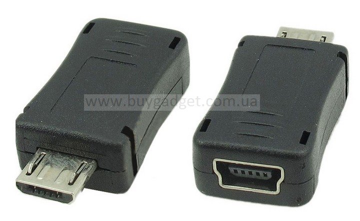Адаптер micro USB2.0 M to mini USB2.0 F