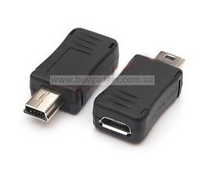 Адаптер mini USB2.0 M to micro USB2.0 F