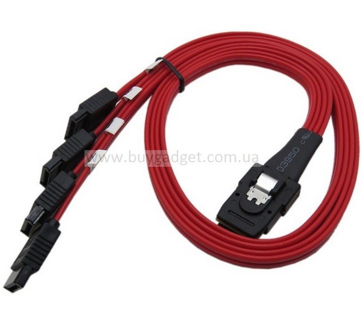 Кабель Ewell SFF-8087 to 4xSATA 1.0 м (EW356)