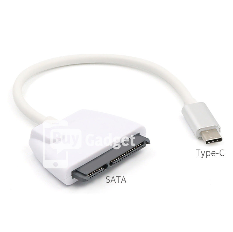 Адаптер Ewell USB3.1 Type-C - SATA III 2.5"/3.5" 7 + 15pin, з блоком живлення, білий