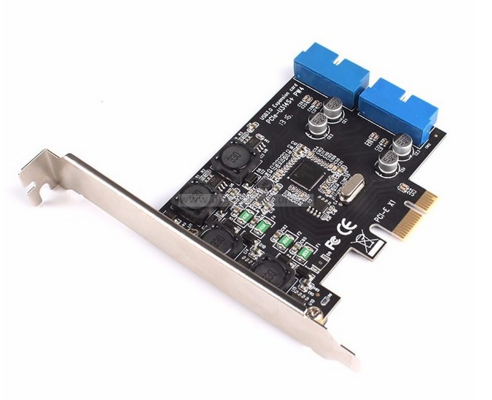 Контролер Ewell PCI-E to USB3.0 (2int. 19pin USB header) NEC (EW088)