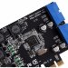 Контролер Ewell PCI-E to USB3.0 (2int. 19pin USB header) NEC (EW088)