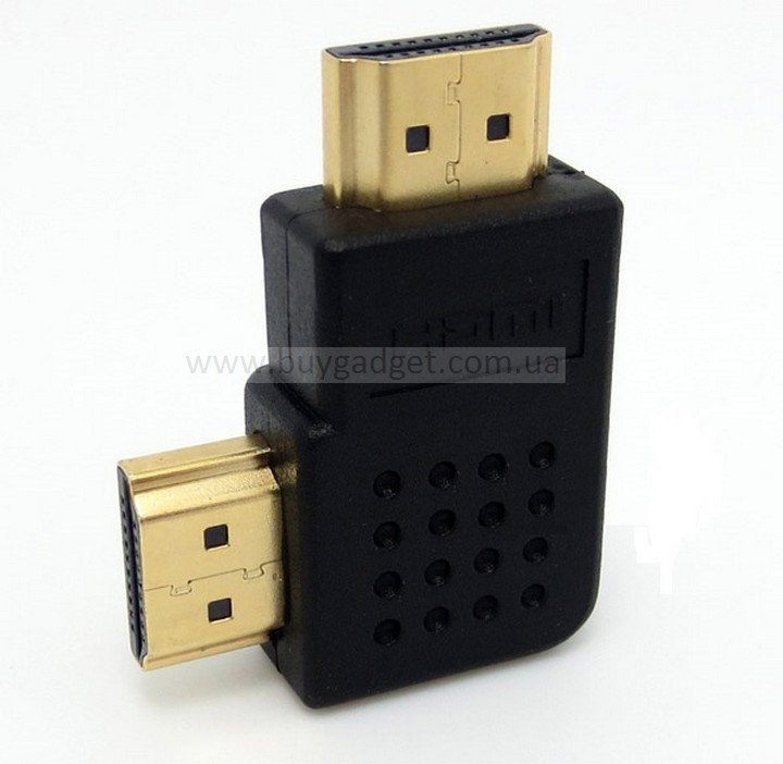 Адаптер HDMI M to HDMI M, 90 градусов Vertical