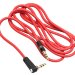 Кабель Audio 3.5 мм M/M, Premium, 90 градусів, червоний