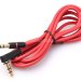 Кабель Audio 3.5 мм M/M, Premium, 90 градусів, червоний