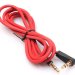 Кабель Audio 3.5 мм M/M, Premium, 90 градусів, червоний