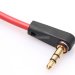 Кабель Audio 3.5 мм M/M, Premium, 90 градусів, червоний