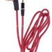 Кабель Audio 3.5 мм M/M, Premium, 90 градусів, червоний