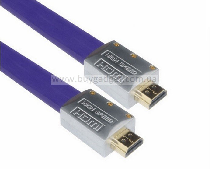 Кабель HDMI плоский, v2.0, 4K