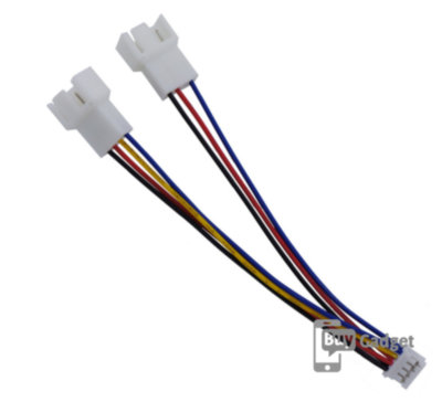 Кабель для підключення кулера 4pin to 4pin/3pin