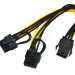 Розгалужувач живлення для відеокарт Ewell, PCI-E 6pin to 8pin (6+2) , універсальний