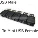 Адаптер mini USB2.0 F to USB2.0 AM 
