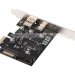 Контролер Ewell PCI-E to USB3.1 Type-C, Rapid Charging Port 2.4 A, 19pin USB header, Sata Power (EW046)