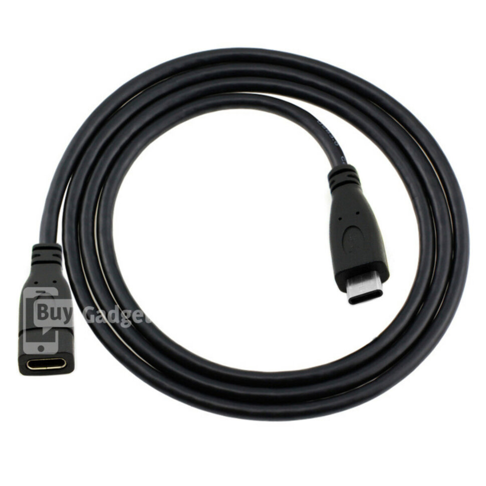 Подовжувач Ewell USB Type-C, Gen2, 100W 5A, чорний 
