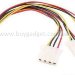 Кабель живлення Ewell Molex на три Molex, 20 см (EW624)