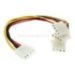 Кабель живлення Ewell Molex на три Molex, 20 см (EW624)