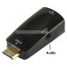 Адаптер mini HDMI M to VGA F (with audio), RTL