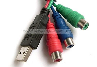 Кабель USB2.0 AM to 3xRCA F