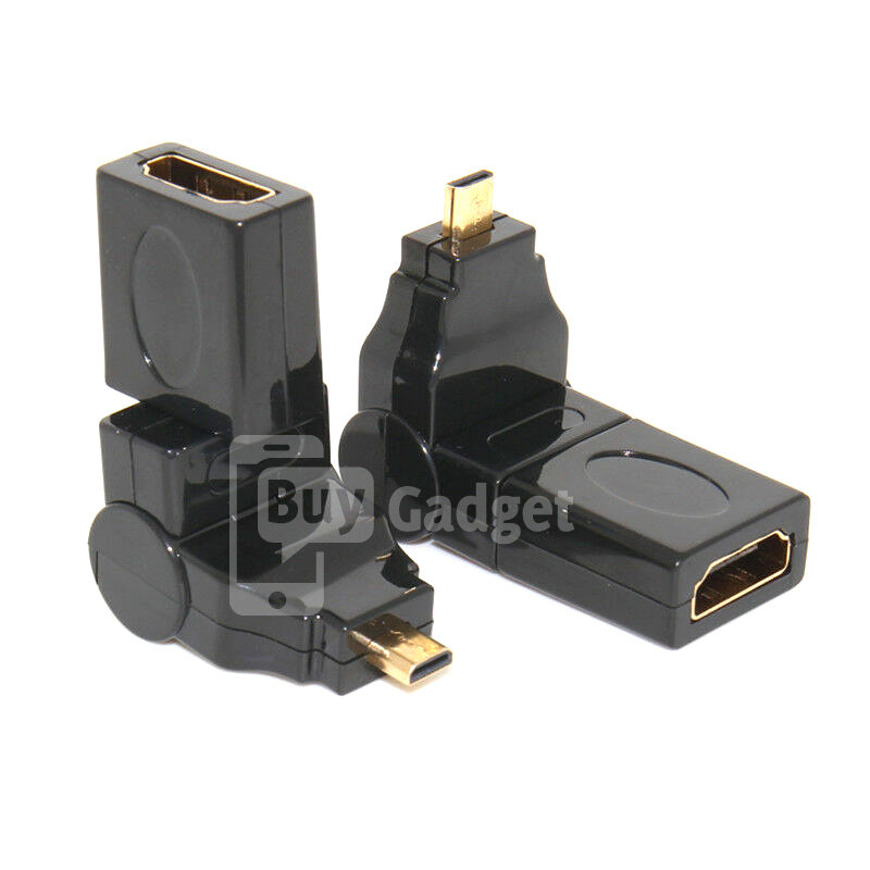 Адаптер HDMI F to micro HDMI M, 180/360 градусов