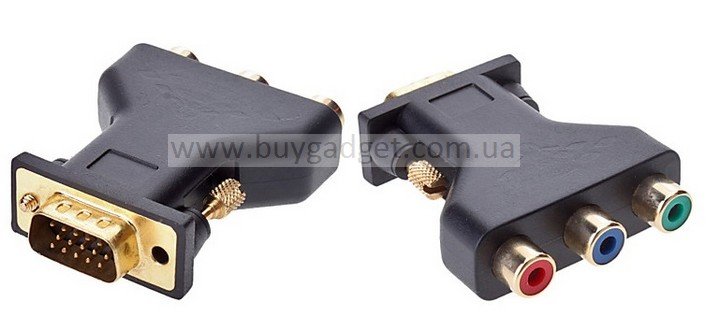 Адаптер VGA M to 3xRCA F