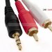 Кабель аудіо Ewell 3.5 mm to 2RCA