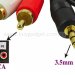 Кабель аудіо Ewell 3.5 mm to 2RCA