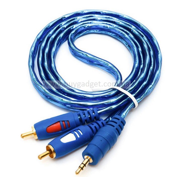 Кабель аудіо Ewell 3.5 mm to 2RCA