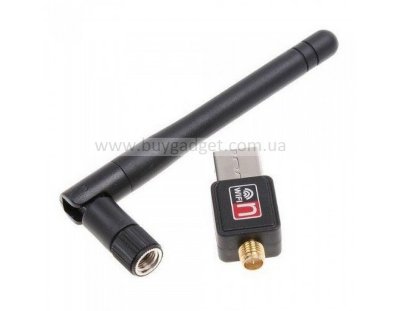Мережевий адаптер Ewell USB 2.0 WiFi зі знімною антеною, до 300 Мбіт/с (EW058)