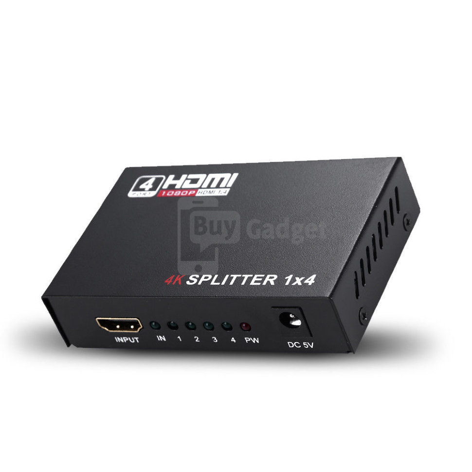 Відео спліттер Ewell Splitter HDMI на 4 монітори, 4K2K, 3D (EW204)