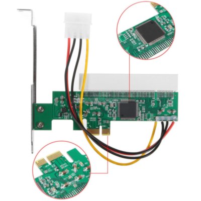 Контролер Ewell PCI-E to PCI (EW165)