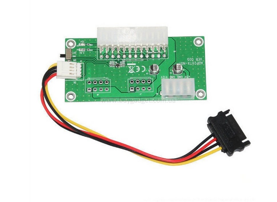 Адаптер-синхронізатор блоків живлення Ewell ATX 24 Pin to Molex (EW124)